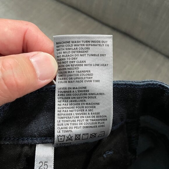 L'AGENCE Marguerite High Rise Skinny Jeans Womens Size 25 Dark Wash Classic - Picture 6 of 9